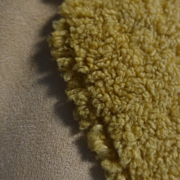 Scotch & Soda Ladies long reversible teddy jacket in yellow - Picture 11 of 16